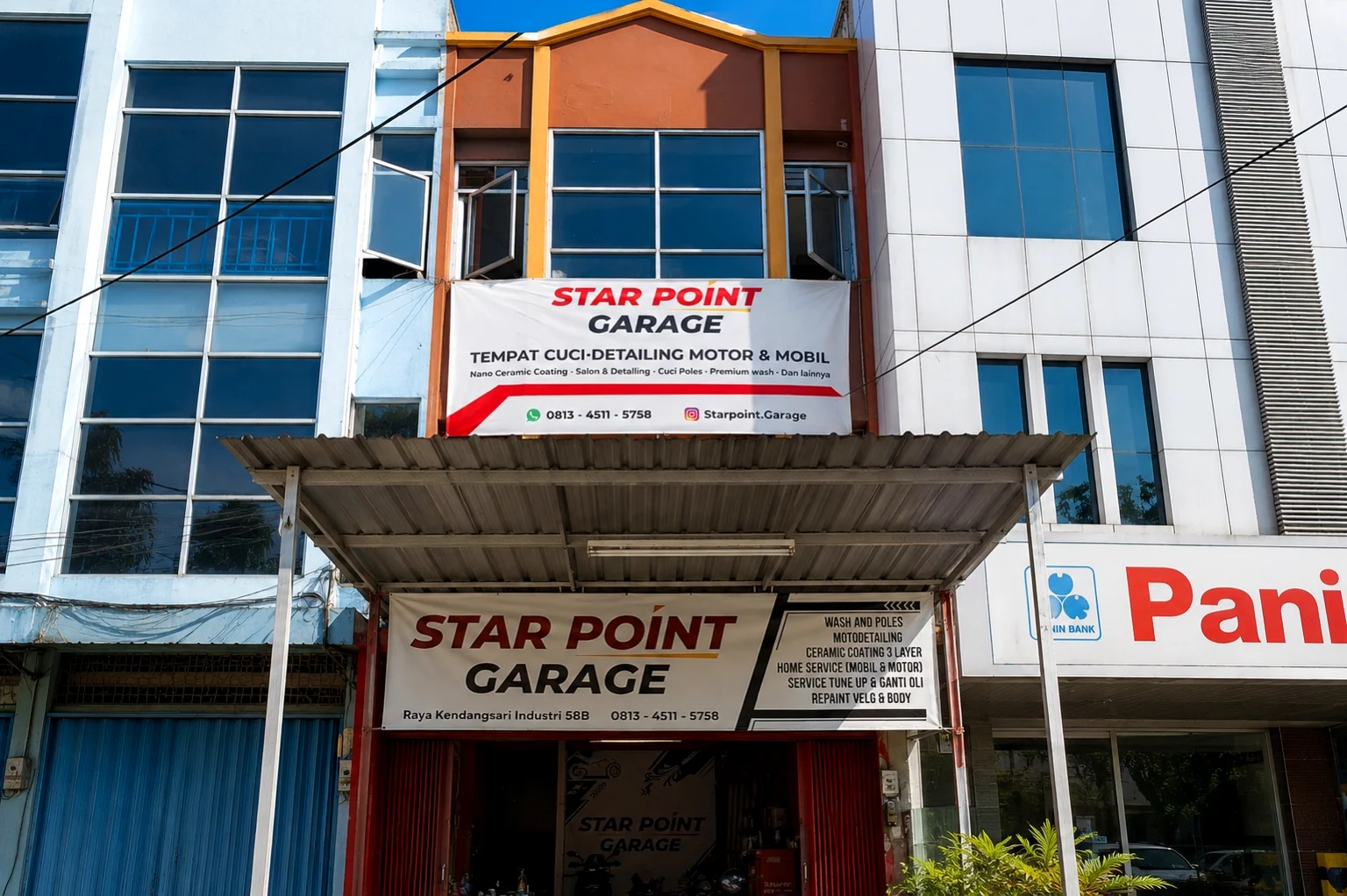 Starpoint Garage outlet beside Panin Bank